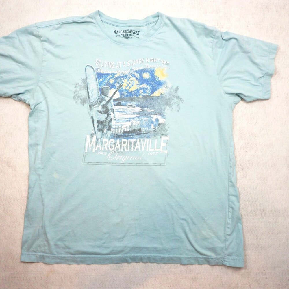 Margaritaville XXL Men's T-Shirt Staring At A Starry Night Sky Tee Jimmy Buffett